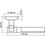 Дверная ручка Armadillo Cosmo LD147-1 SN/CP-3 матовый никель