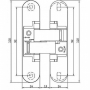 Петли скрытые Anselmi AN 140 3D AB античная бронза (1 шт.)