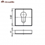 Накладки Cylinder Armadillo ET USQ SN-3 матовый никель