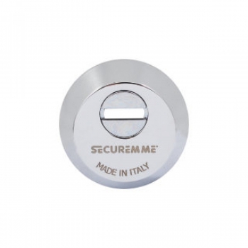 Securemme 4255ECL14M2 Броненакладка под цилиндр хром, с логотипом